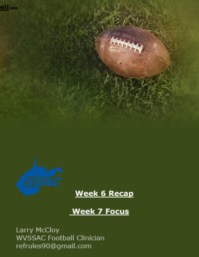 Week 6 Recap, Week 7 Focus