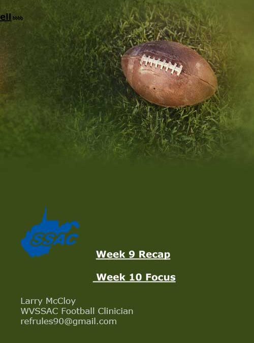 Week 9 Recap, Week 10 Focus